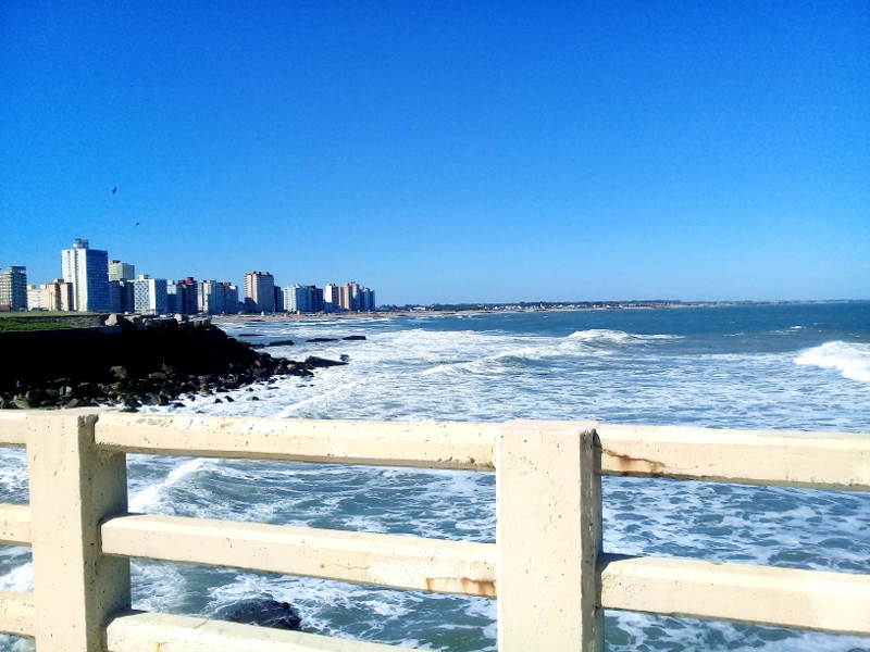 Bahia de Miramar vista desde el muelle de pescadores