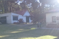 Carreton y armas en el museo municipal "Punta Hermengo"